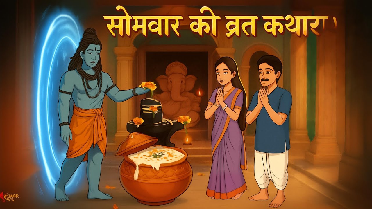 Somwar ki vrat katha | चमत्कार! खीर खंड के भोग से प्रसन्न हुए भोलेनाथ, 😱 शिव जी की यह अद्भुत कहानी 