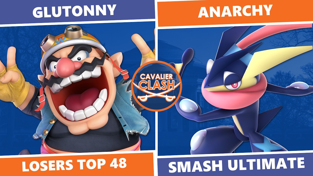 Cavalier Clash 7: Losers Top 48 - Glutonny (Wario) Vs. Anarchy (Greninja) SSBU