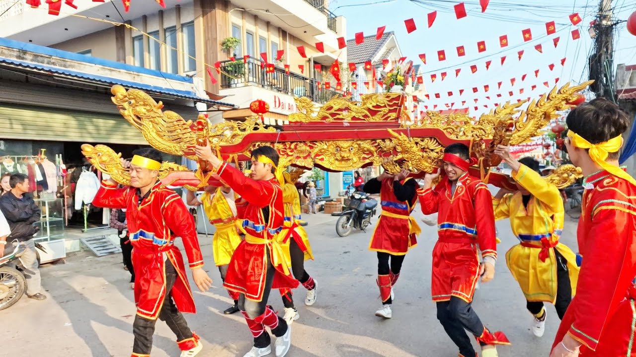 Rước Kiệu - Hội Đình Cả Thôn Đại An. Xã Nam Hồng. NB. 21.02.2026.(M5T)