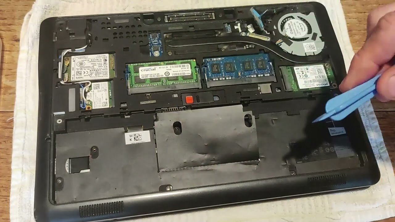 Dell Latitude E7240  How To Remove and Replace The Fan