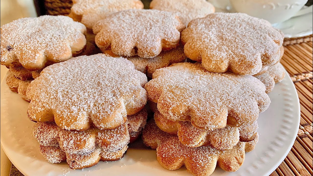 GALLETAS FINAS HOJARASCAS RIQUÍSIMAS Y FÁCILES SABOR NUEZ😋