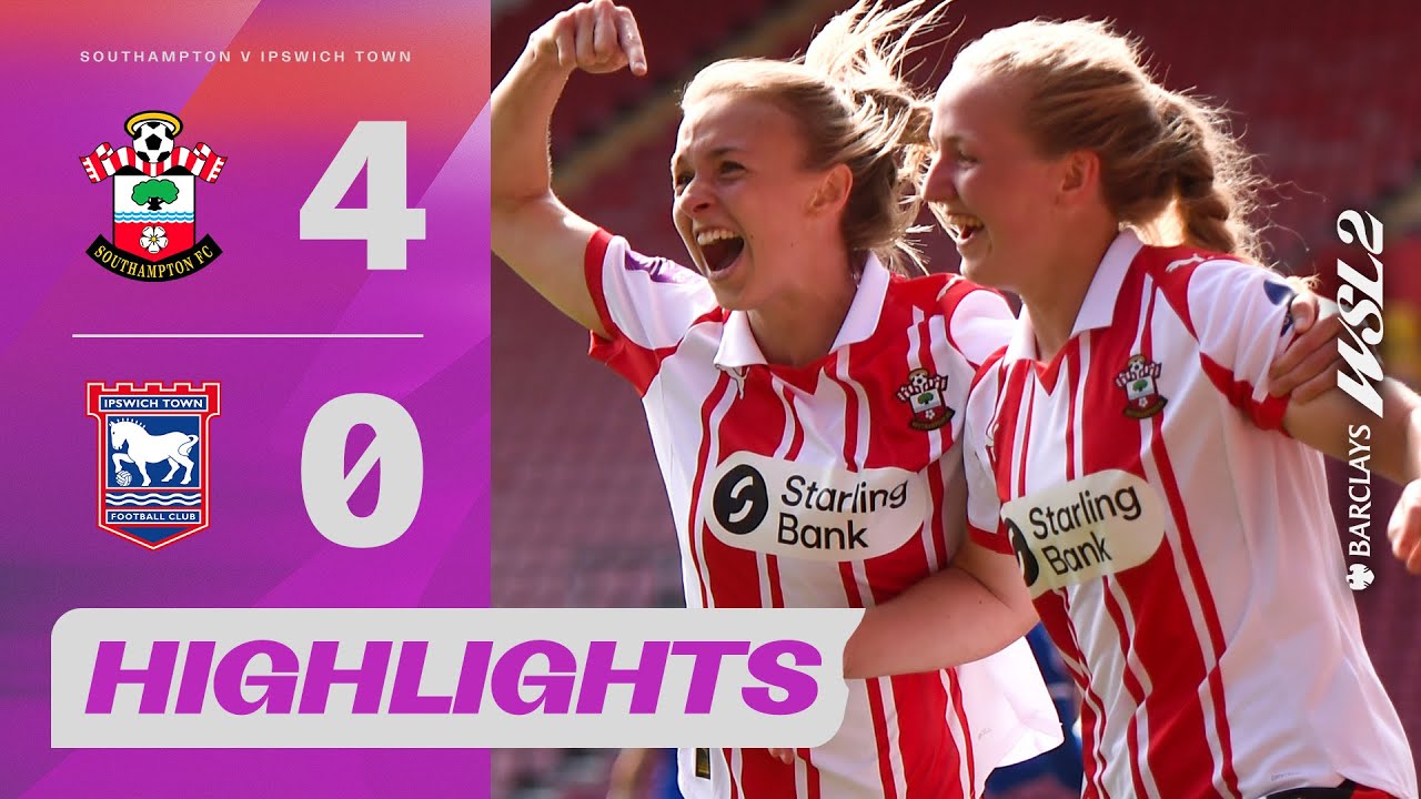 Mary Bashford Stars With Double Goals | Southampton v Ipswich Town Highlights | Barclays WSL 2