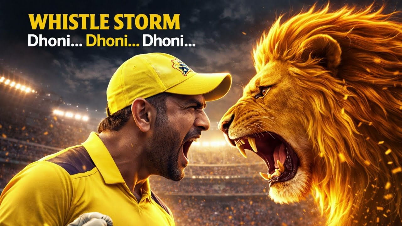 WHISTLE STORM &ndash; CSK ANTHEM 2.0 | Dhoni&hellip; Dhoni&hellip; Dhoni&hellip;  | CSK Anthem 2026 | Stadium Roar Song