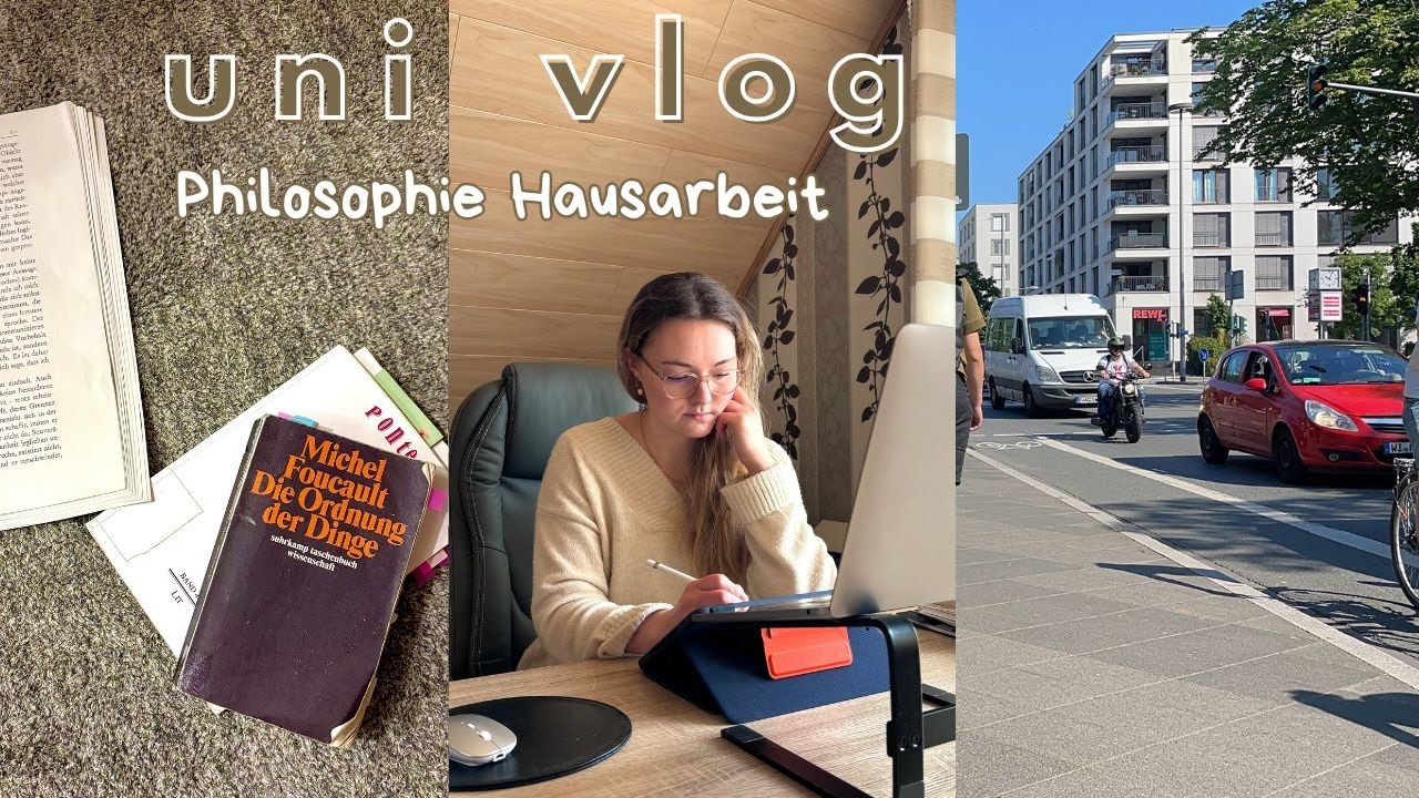 UNI DAYS IN MY LIFE VLOG - Lehramtsstudium, Frankfurt, Hausarbeit, produktiv, deutsch, german