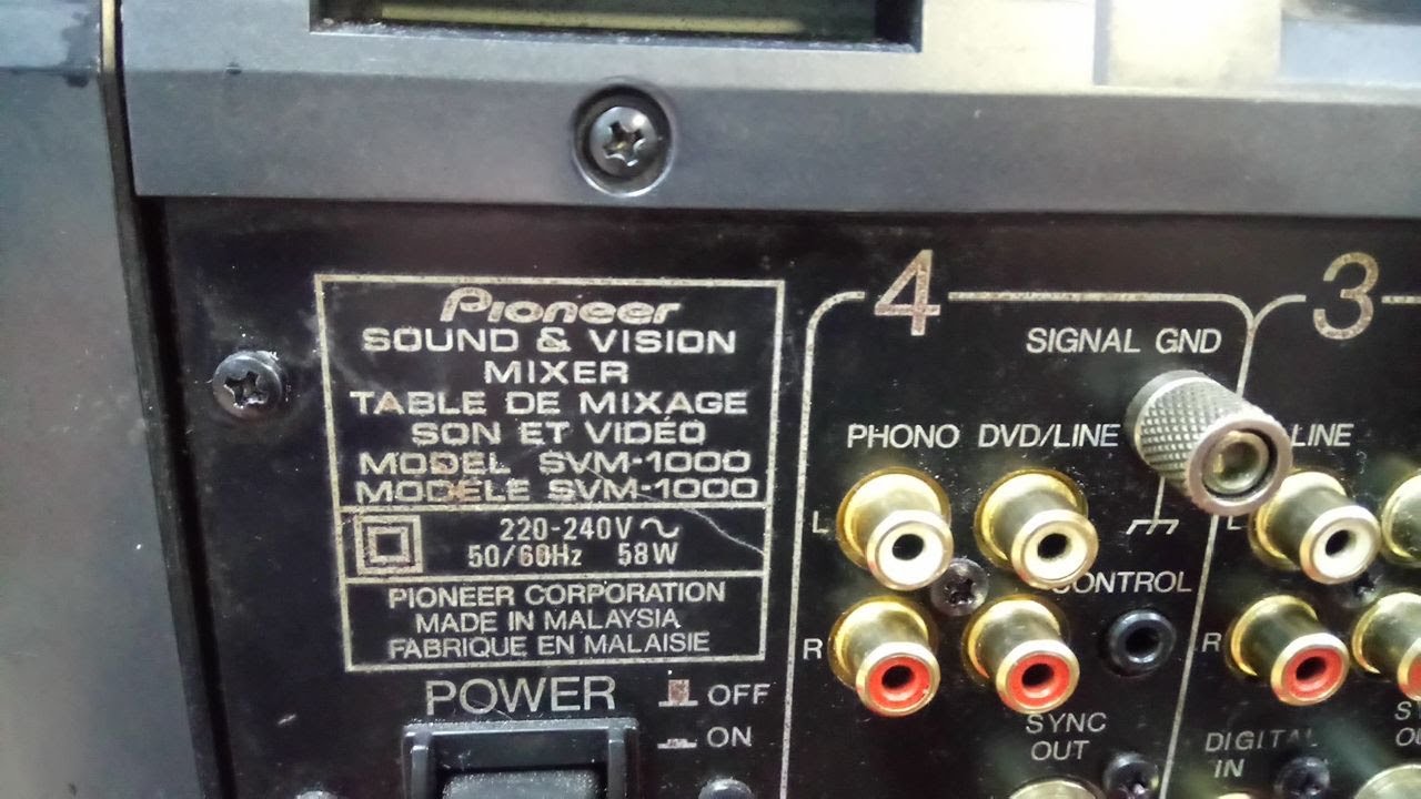 Аудио- и видеомикшерный пульт  PIONEER SVM-1000