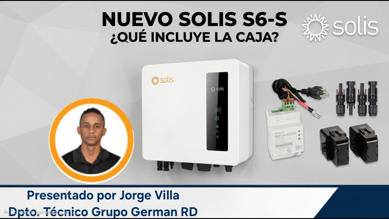Conoce el inversor residencial monofásico S6-GR1P(2.5-6)K-S (Presentado por Jorge Villa)