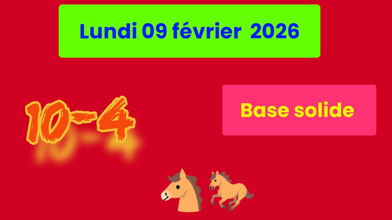 🔥 QUARTÉ DU JOUR – 09 Février 2026 | Les 8 Chevaux à ne PAS RATER !