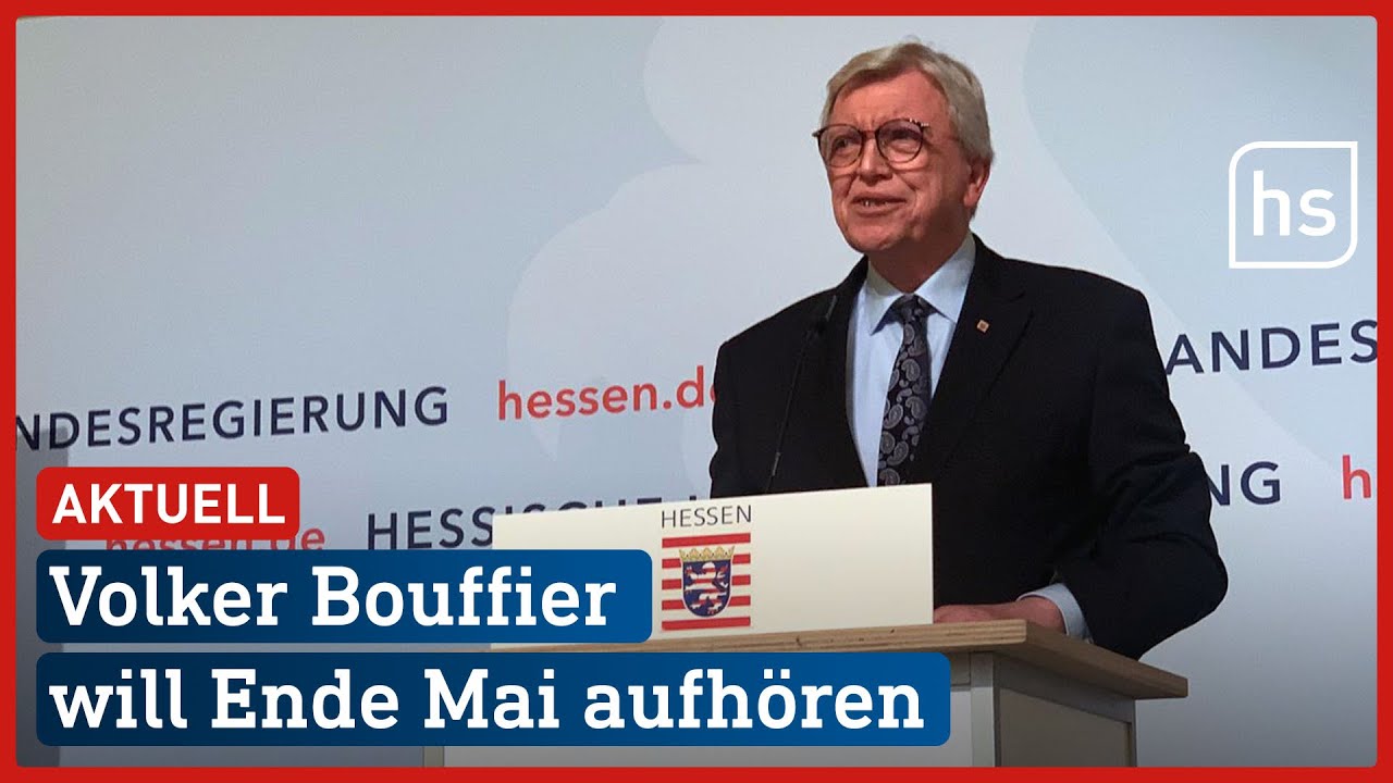 Ministerpräsident Volker Bouffier kündigt vorzeitigen Rückzug an | hessenschau
