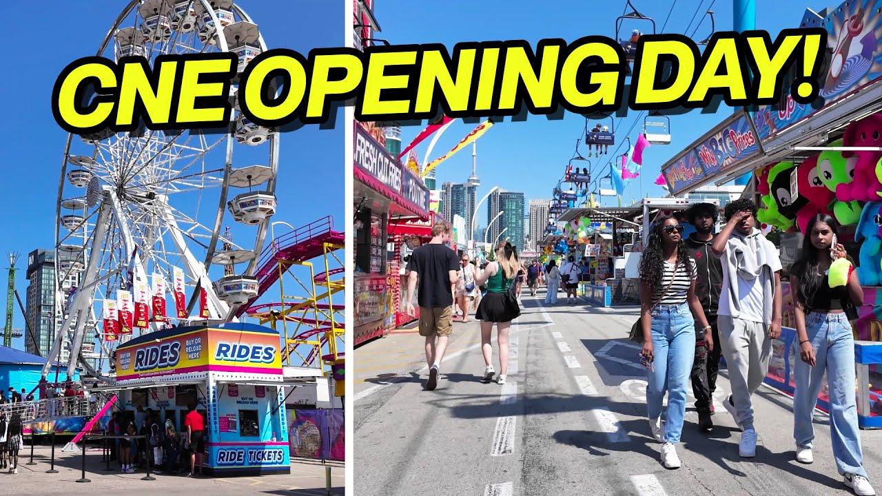 Opening Day at the CNE 2025 (Canadian National Exhibition)! Midway Walk