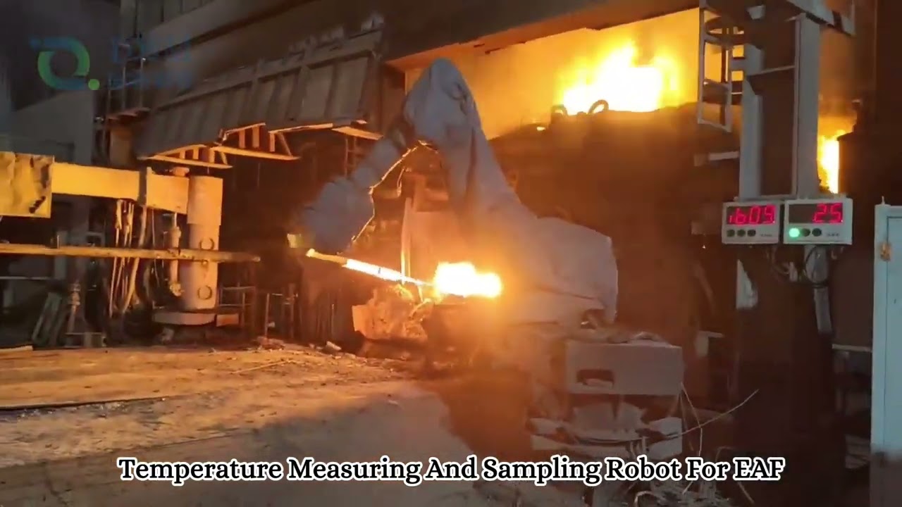 Molten Steel Temperature Measurement & Sampling Robot &ndash; Precision for Every Furnace #steelindustry