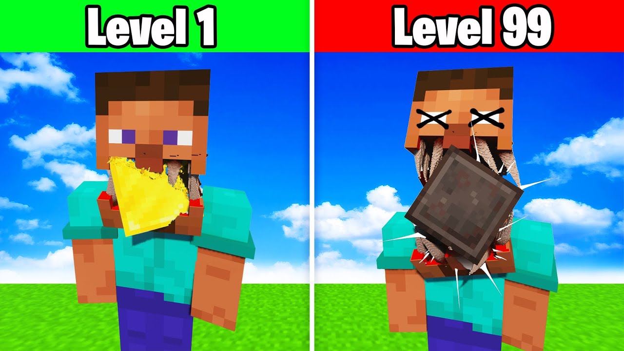 Lvl 1 to Lvl 99 Blocks vs HORROR STEVE | Teardown