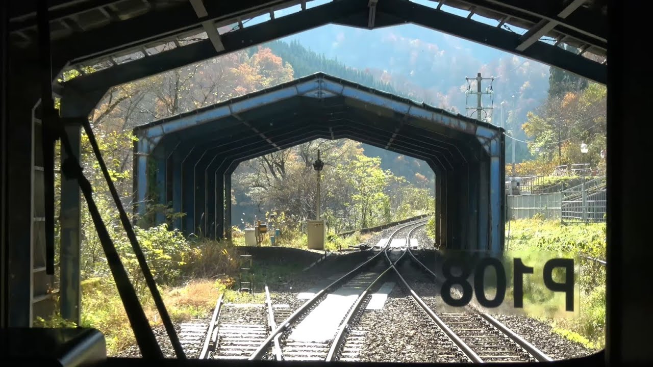 【4K前面展望】高山線　猪谷&rarr;高山