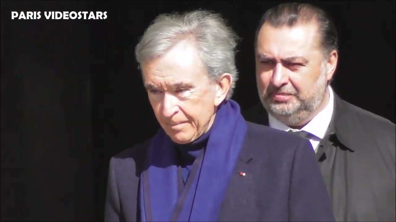 Bernard Arnault sa femme et ses fils @ Paris Fashion Week 10 mars 2026 show Louis Vuitton