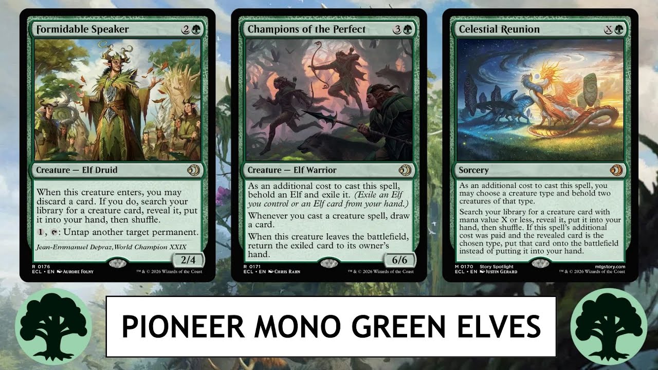 MTG Pioneer Монозеленые эльфы - Я сам неплохо умею говорить.