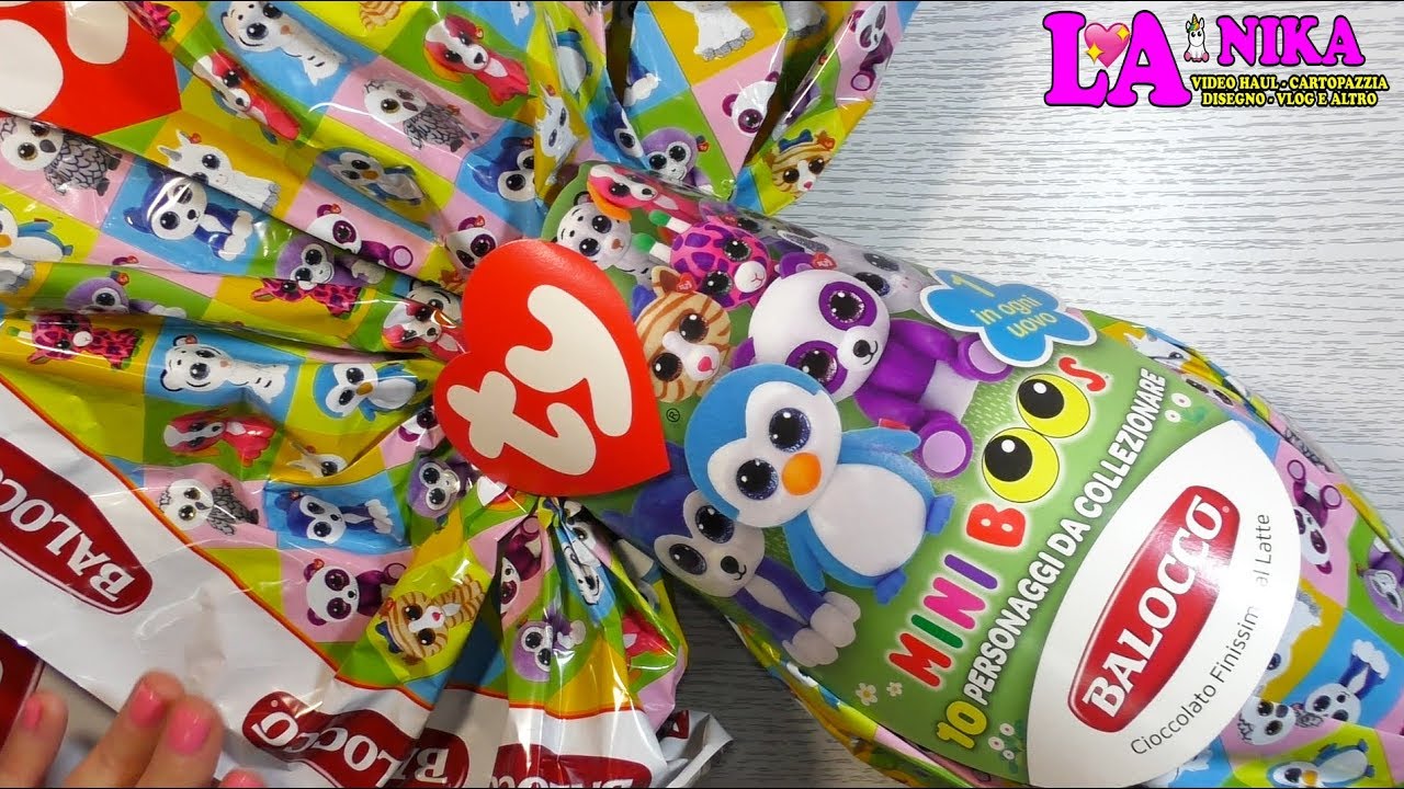APRO UOVA DI PASQUA BALOCCO TY MINI BOOS SPACCHETTIAMO E SCOPRIAMO LA SORPRESA INSIEME By Nika