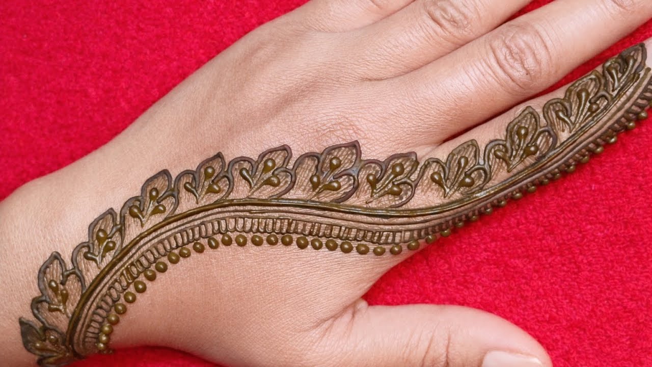 Very beautiful back hand mehndi design | easy mehndi design | Arabic mehndi design | Mehndi designs 