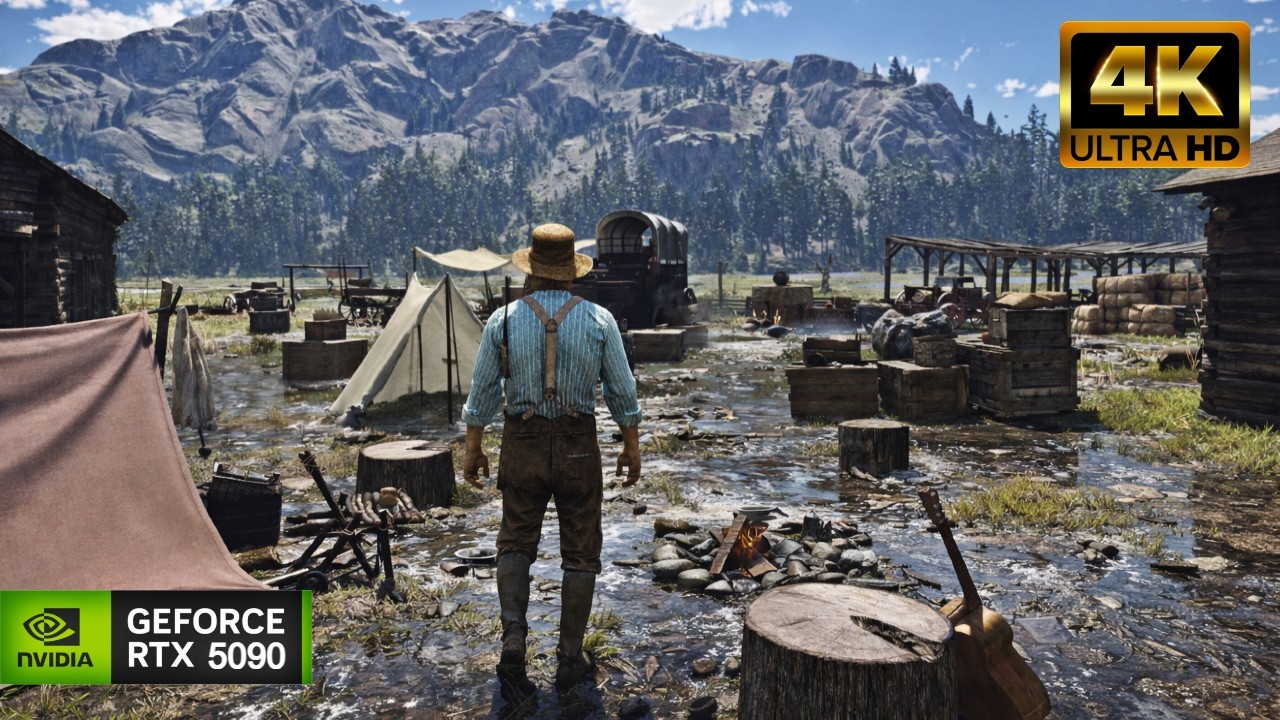 Red Dead Redemption 2 : Photorealistic Graphics Showcase | RTX5090 4K - ReShade Mod 2026