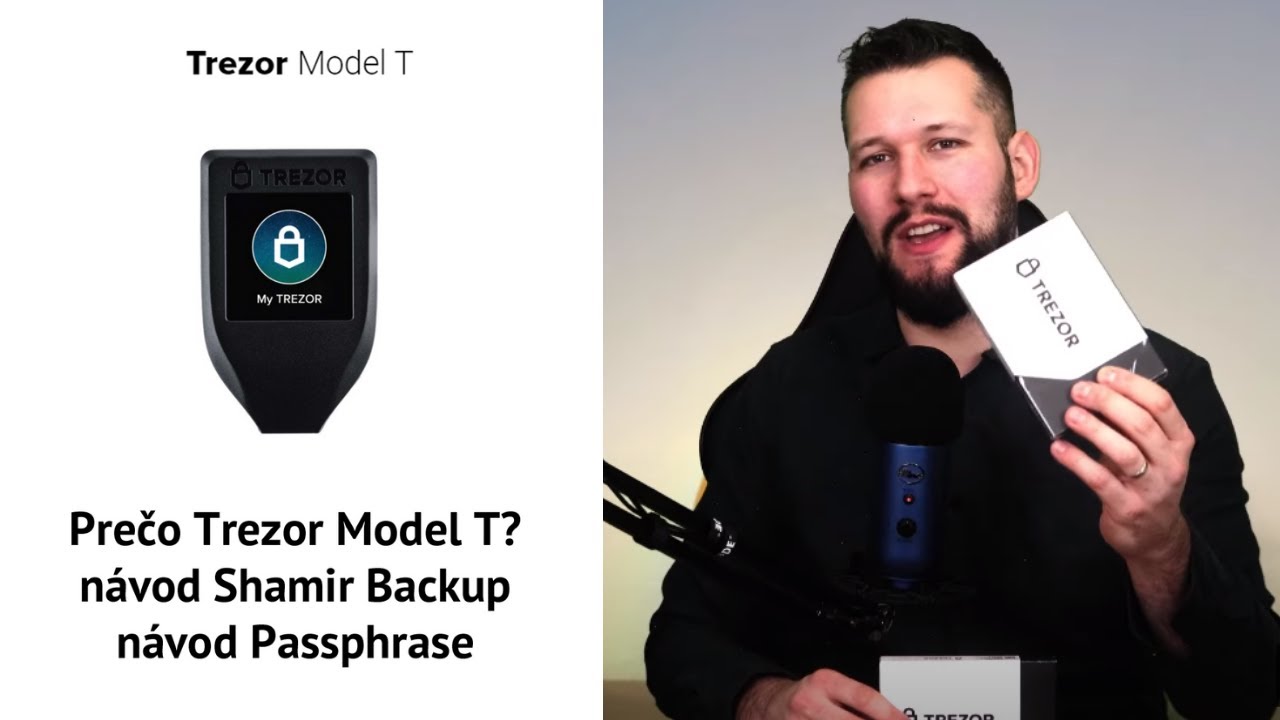 NÁVOD/RECENZIA/UNBOXING: HW peňaženka Trezor Model T + použitie Shamir Backup & Passphrase