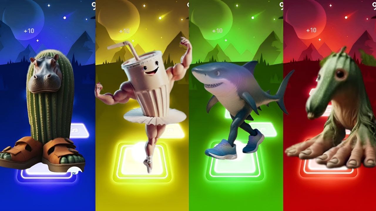Tiles Hop EDM Rush -Bolerino Lo Lo Lo 🆚Tric Trac Barabum 🆚 Il Cacto Hipopotamo 🎶