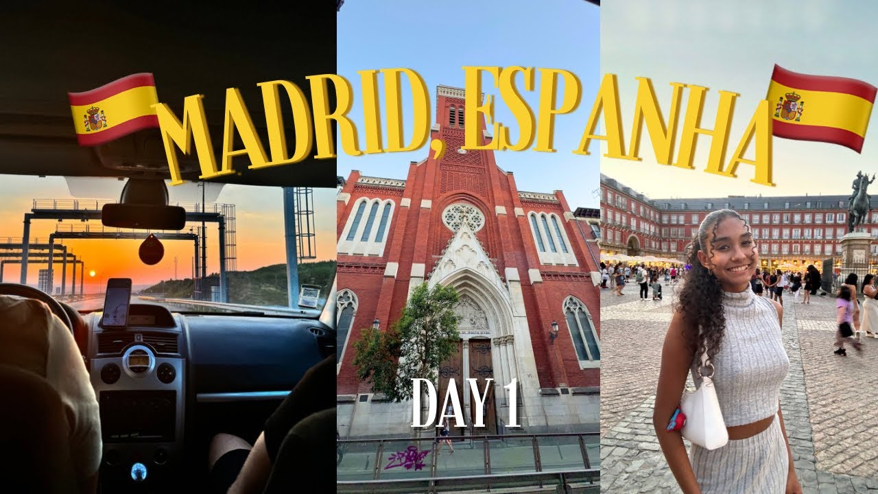 Vlog 3 - NOSSA VIAGEM À ESPANHA + 1.º DIA EM MADRID!!🇪🇸