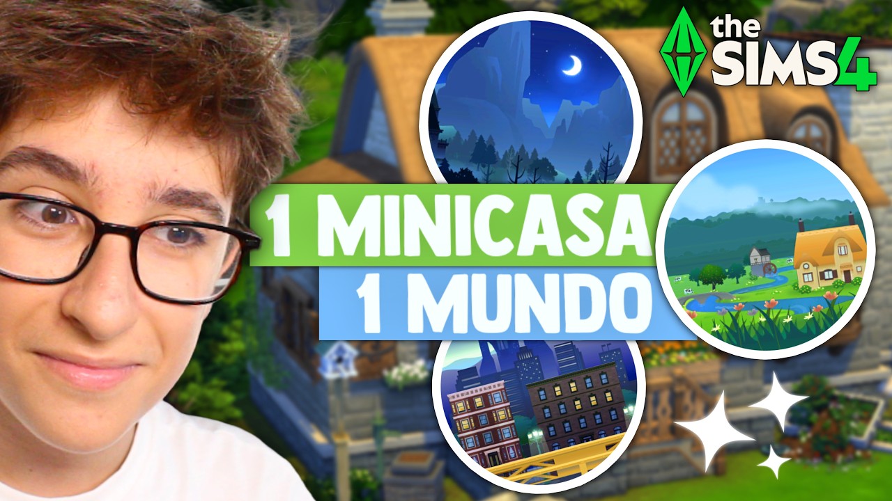 Los Sims 4 PERO cada MINICASA es UN MUNDO del JUEGO 🌍 Parte 1