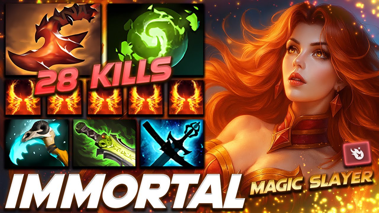 Lina Magic Slayer 28 Frags - Dota 2 Pro Gameplay [Watch & Learn]