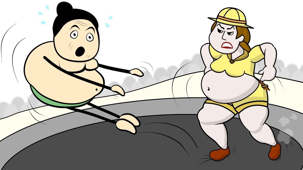 Alex the Explorer in  SUMO LAND - Funny Doodles Animation