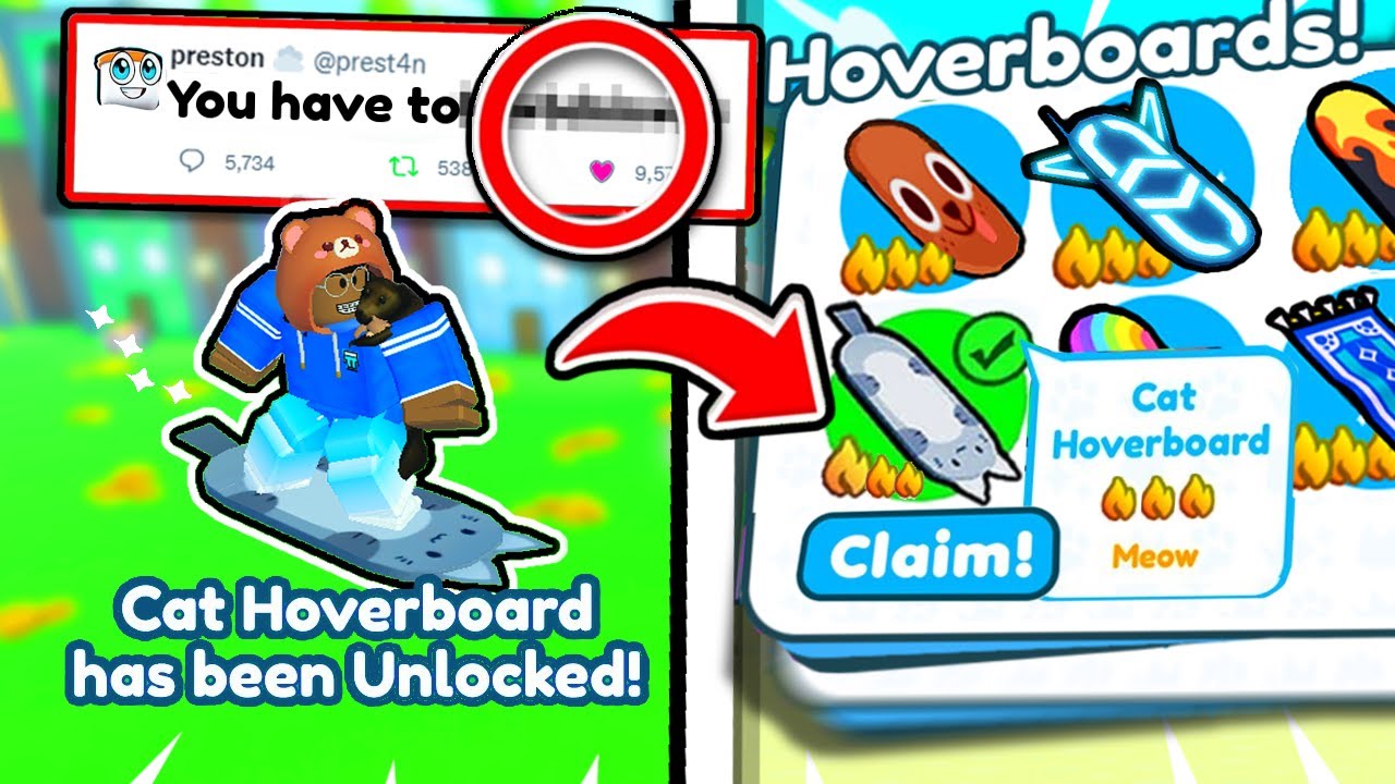This NEW *SECRET* in Mastery Unlocks CAT HOVERBOARD in Pet Simulator X! (how to get)