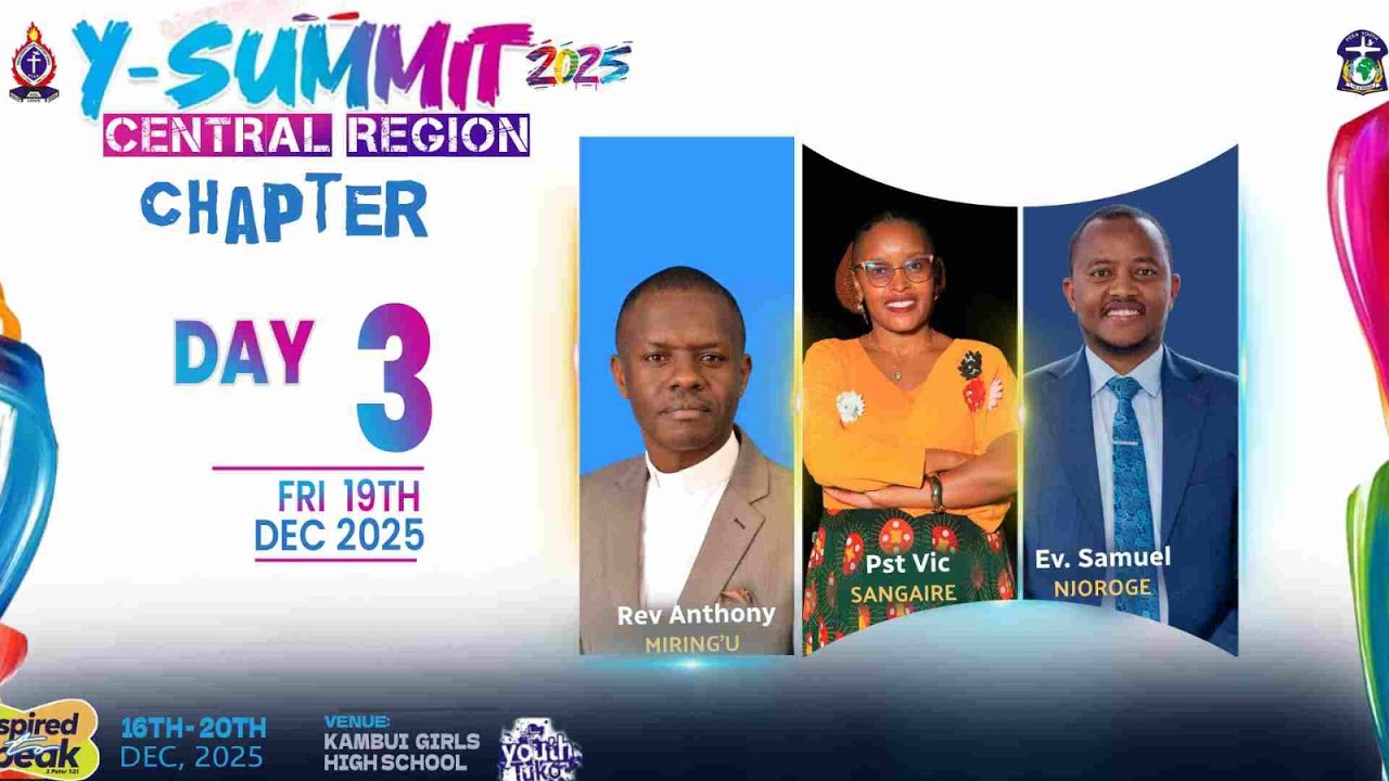 Welcome to Y-SUMMIT 2025 Central Region Chapter Day 3 Morning Session