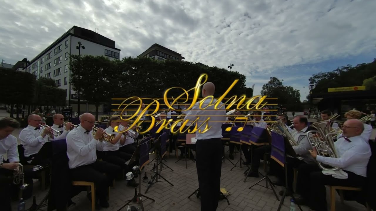Solna Brass at Solna Torg (VR180, Spatial Audio)