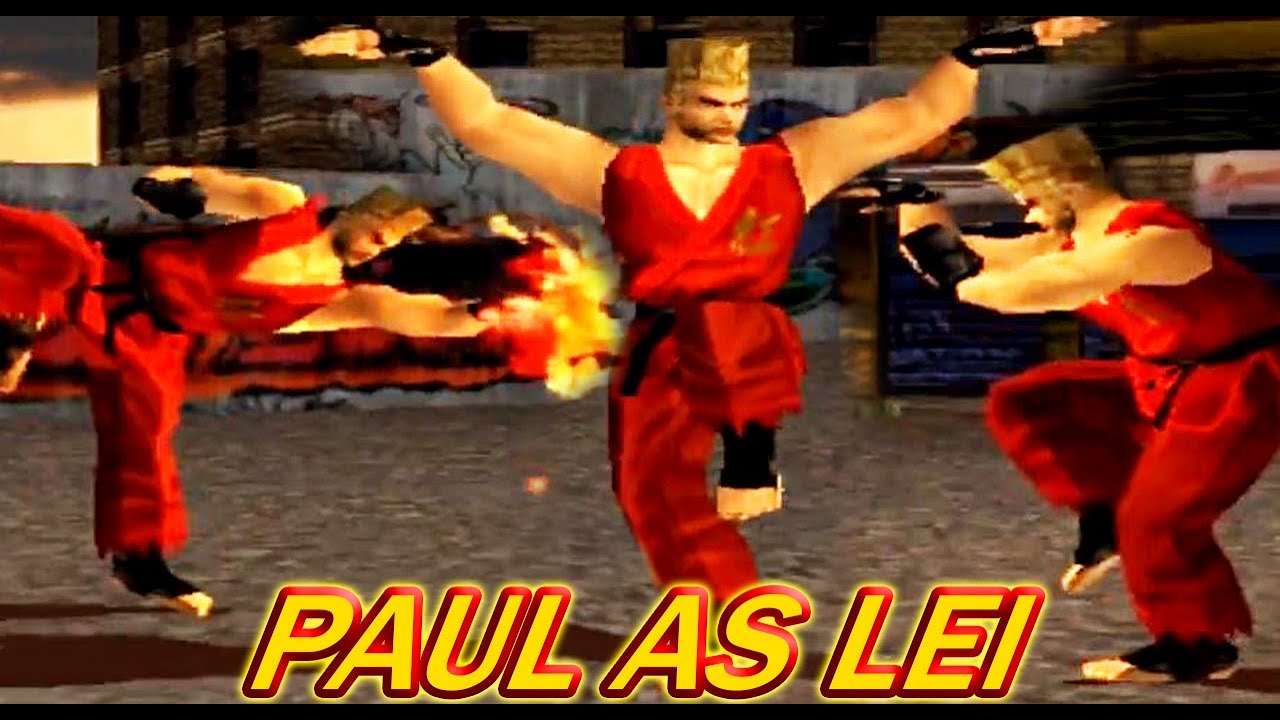 [TAS] Paul With Lei's Moves Gameplay - Tekken 3 (Arcade Version) (1st Costume)