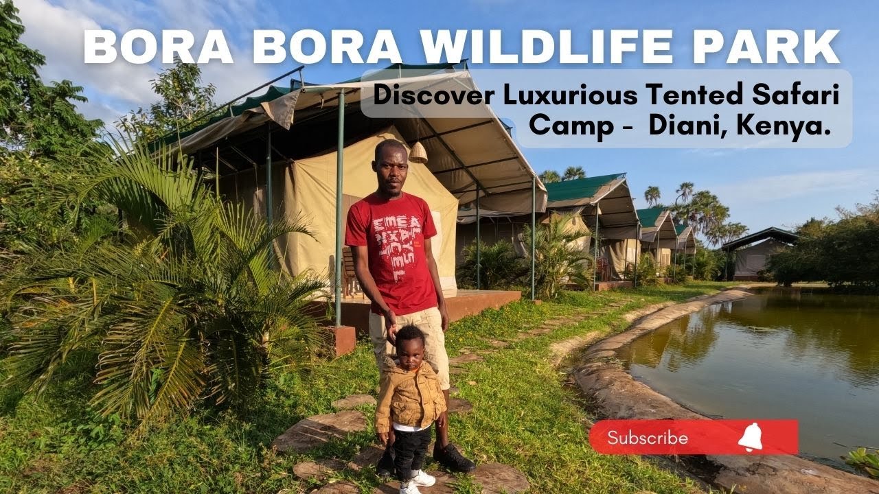 Discover Bora Bora Wildlife Park's Tented Safari Camp. Diani Beach - Coastal Kenya