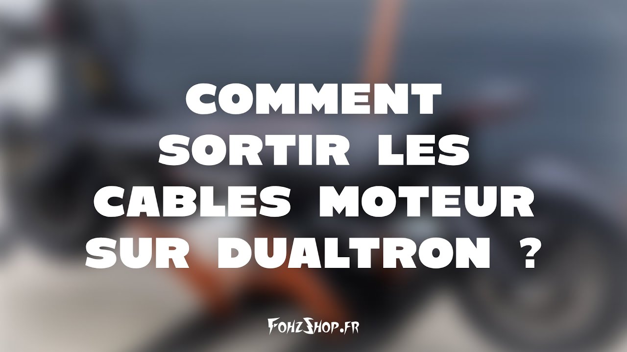 Comment sortir les câbles moteur d’une Dualtron ? Tutoriel complet en français