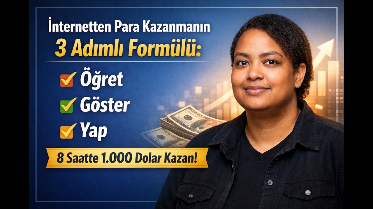 İnternetten Para Kazanmanın 3 Adımlı Formülü: Öğret, Göster, Yap
