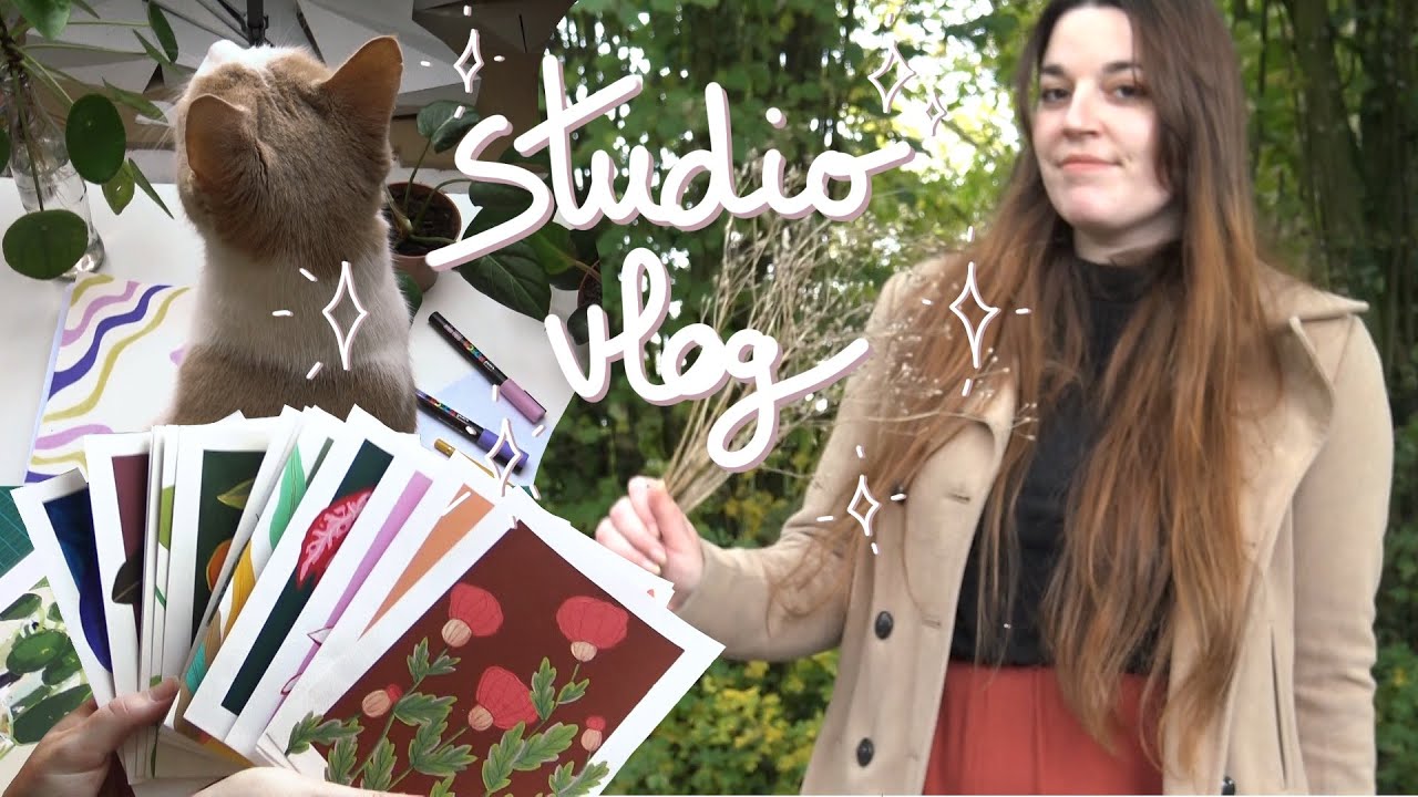 Studio Vlog l Un week end dans ma vie d'artiste à temps partiel ✨