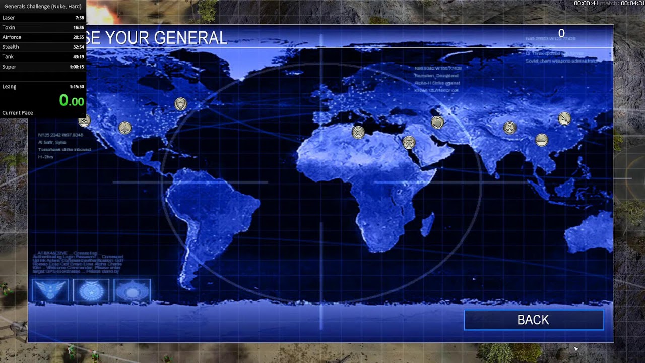 [C&C Zero Hour] Generals Challenges Speedrun Time