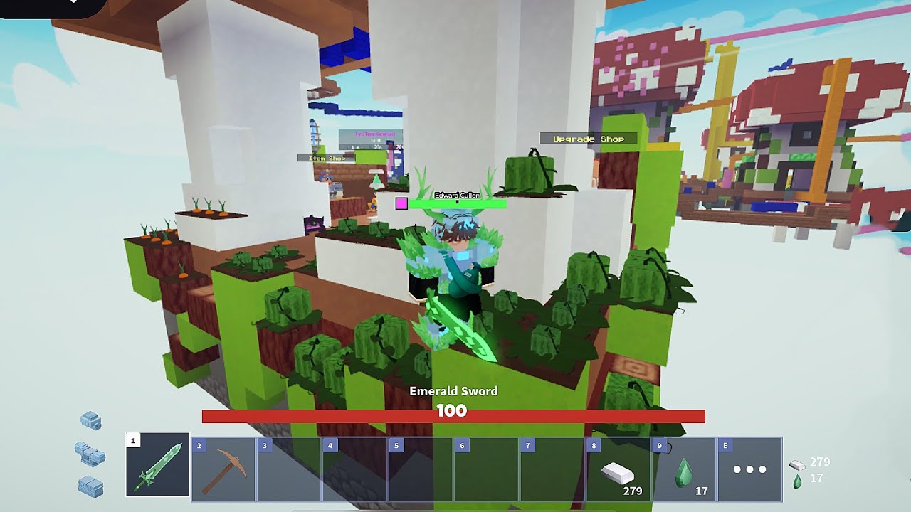 bedwars vlog: when u and bro GENUINELY hardstuck gold so you start bed defending #roblox#bedwars