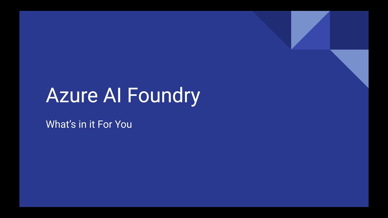 01 - Azure AI Foundry Hubs & Projects