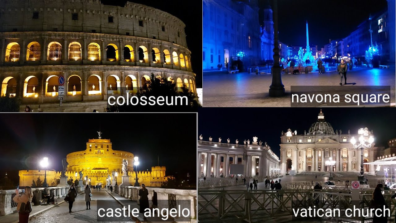 BEAUTIFUL and ENCHANTED ROME at night! MUST WATCH THIS! | #Walking tour vlog