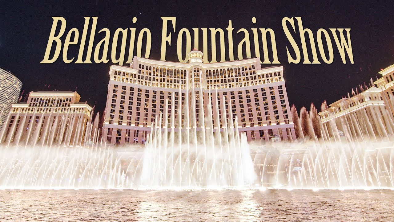 [ 4K ] ラスベガス べラジオの噴水ショー - Amazing Bellagio Fountain Show at Las Vegas - (shot on BMPCC4K BRAW 3:1)