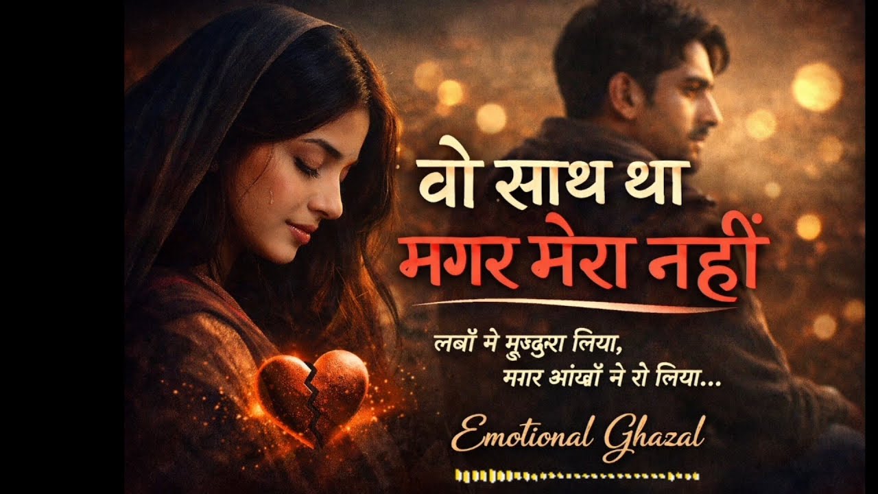 वो साथ था मगर मेरा नहीं | Sachin की Original Sad Ghazal 2026 | Heart Touching Emotional Shayari
