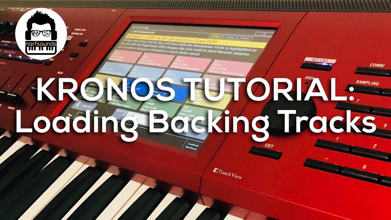 Korg Kronos / Nautilus Tutorial: Load and Play along Backing Tracks