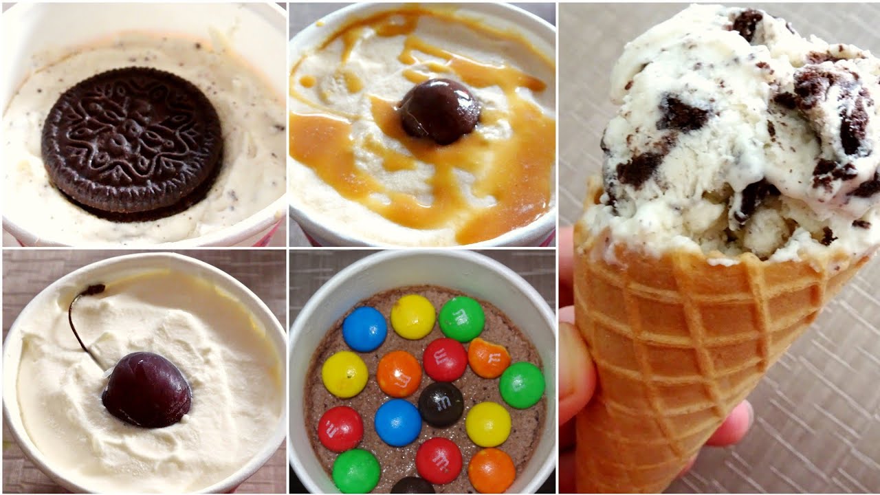 بمكونين إقتصادين فقط حضري ألذ أيس كريم🍦 بعدت نكهات🍨
