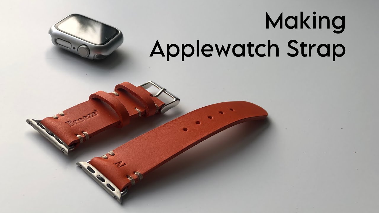 애플워치 가죽 스트랩 만들기 풀영상 / Making an applewatch strap
