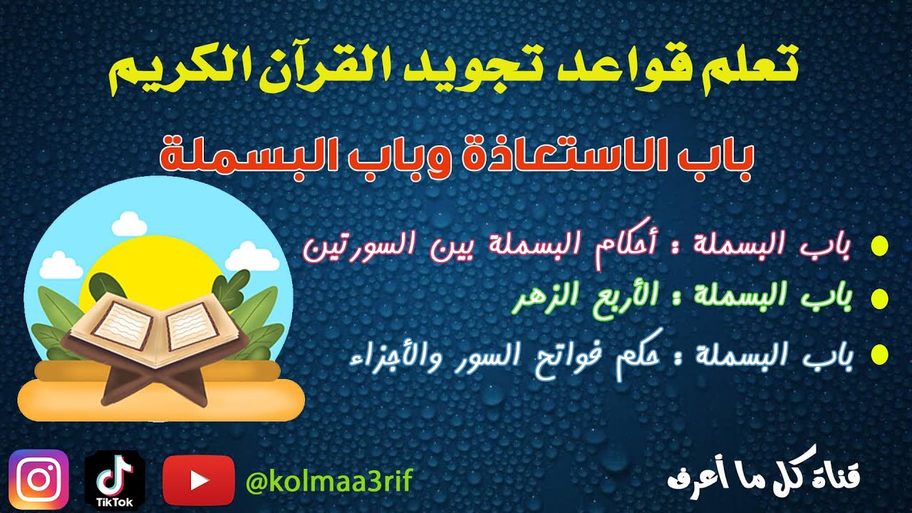 باب الاستعاذة وباب البسملة