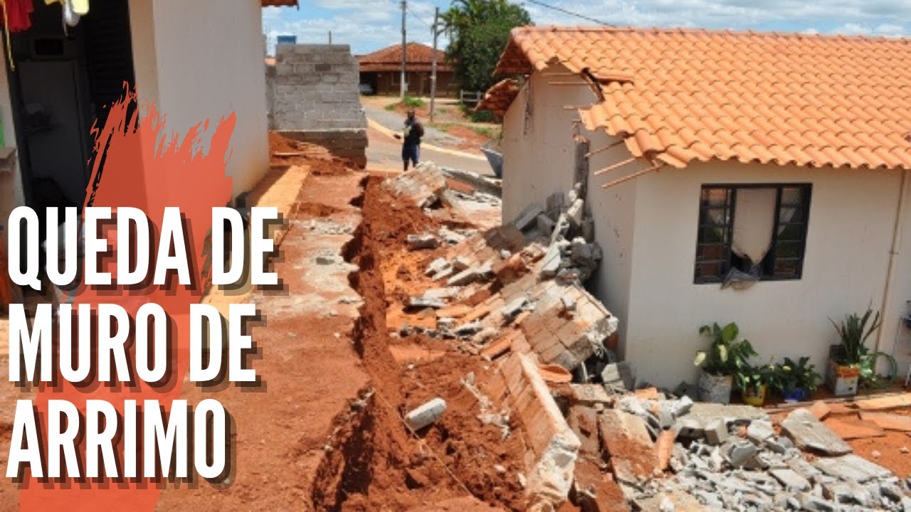 É POR ISSO QUE MUROS DE ARRIMO E CONTENÇÕES DESABAM