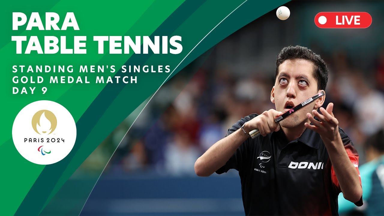 Para Table Tennis - Standing Men's Singles Gold Medal Match | Day 9 | Paris 2024 Paralympics