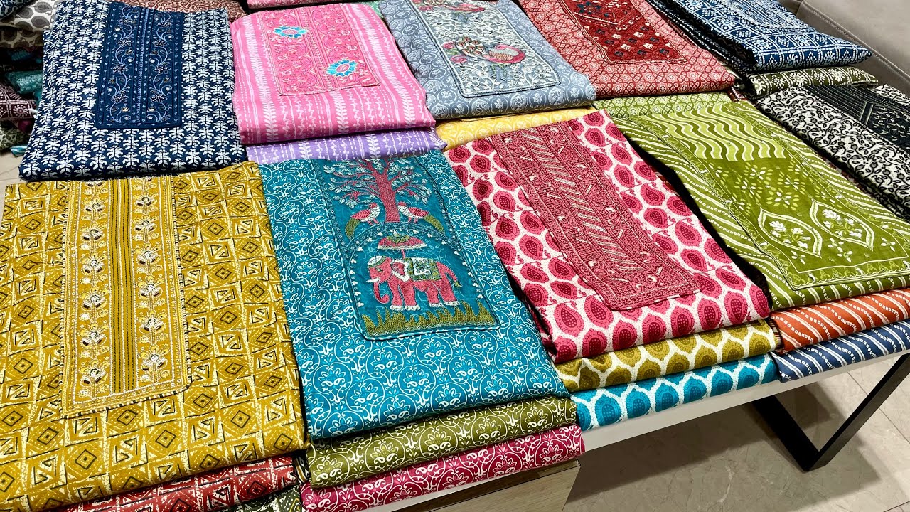 Premium quality cotton suits 🔥 Ahmedabad cotton suit wholesale Maket | Dress material #cottonsuits