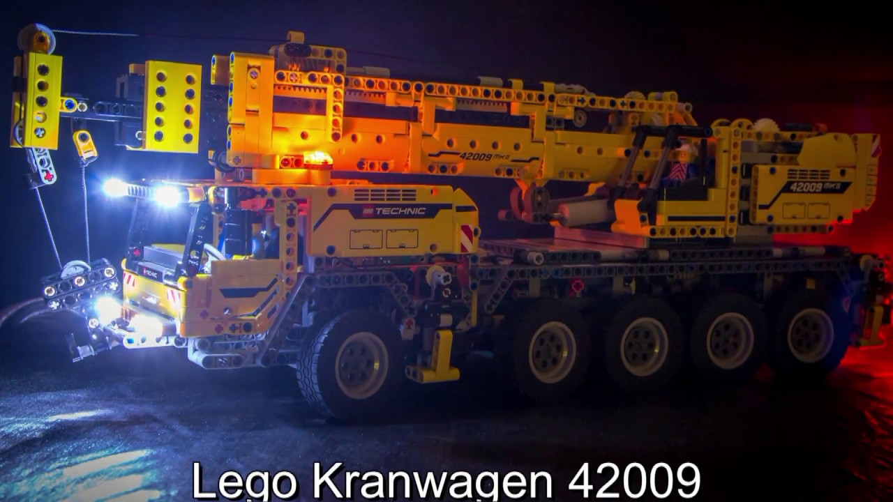 Lego Mobiler Schwerlastkran 42009 mit Beleuchtung