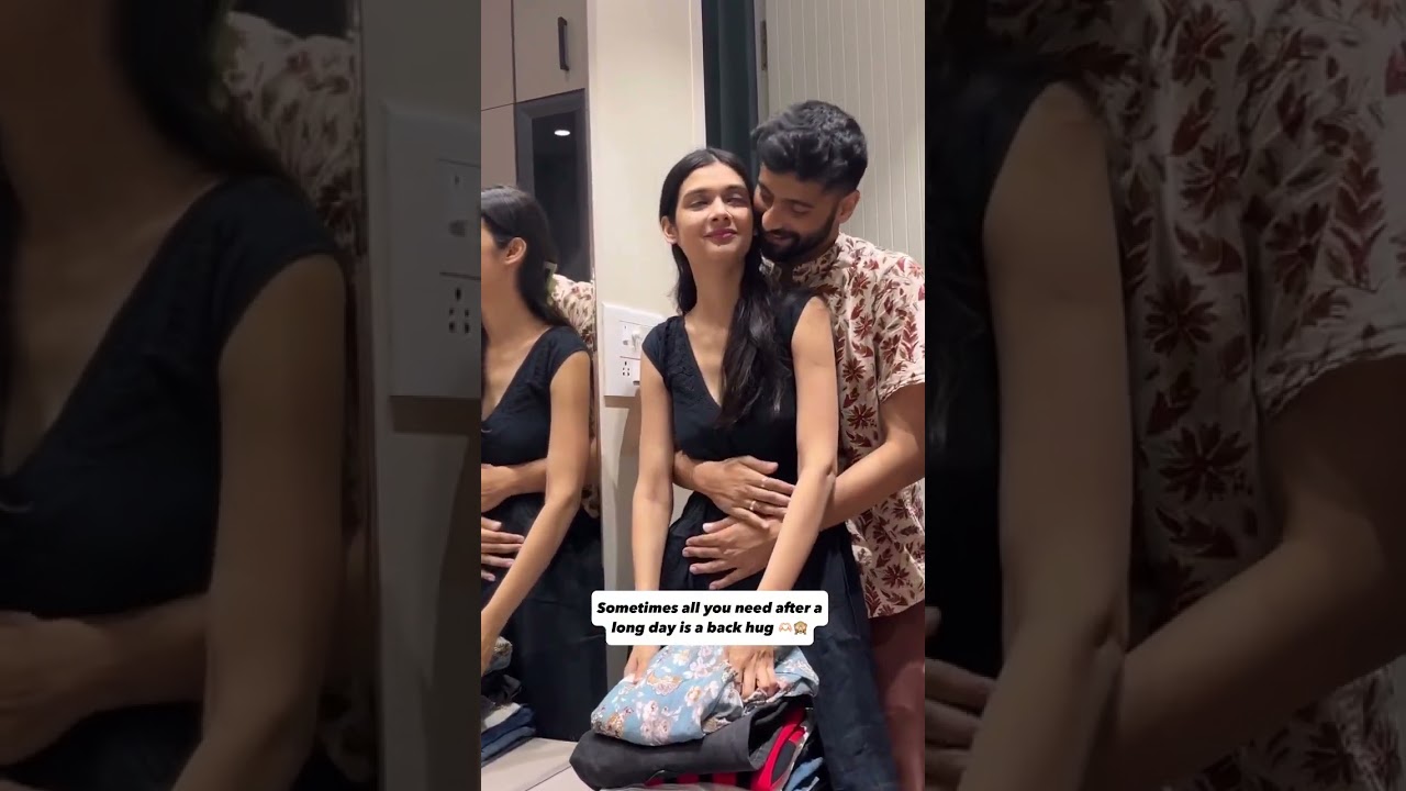 Back hugs are love ?? agreed ? 🙈☺️🫣 #cute #couple #couplegoals #shorts